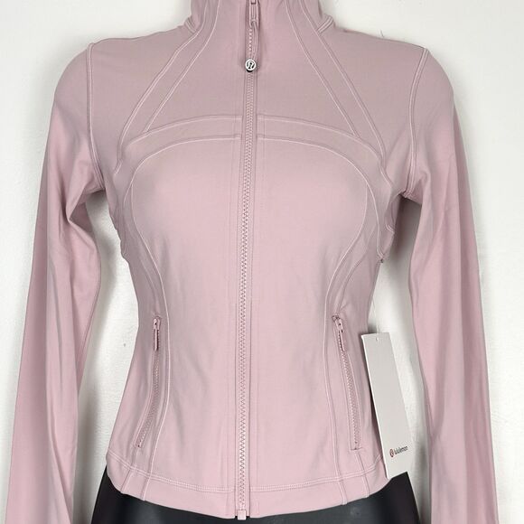 LULULEMON DEFINE CROPPED JACKET  NULU PINK HAZE SIZE 4 RARE - Picture 2 of 14